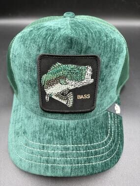 Rare Find Goorin Bros Iced Bass Trucker Hat Color: Black/Green Size: Os